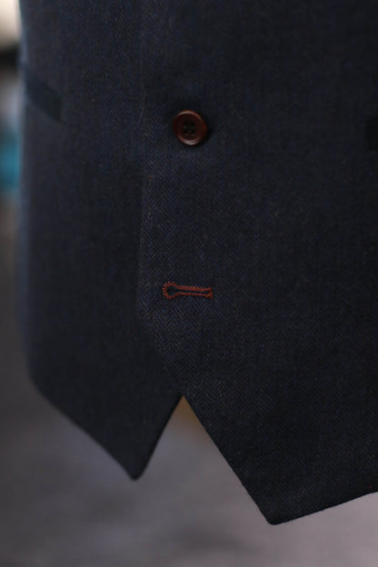 Taverny Chief Tweed Navy Anzug